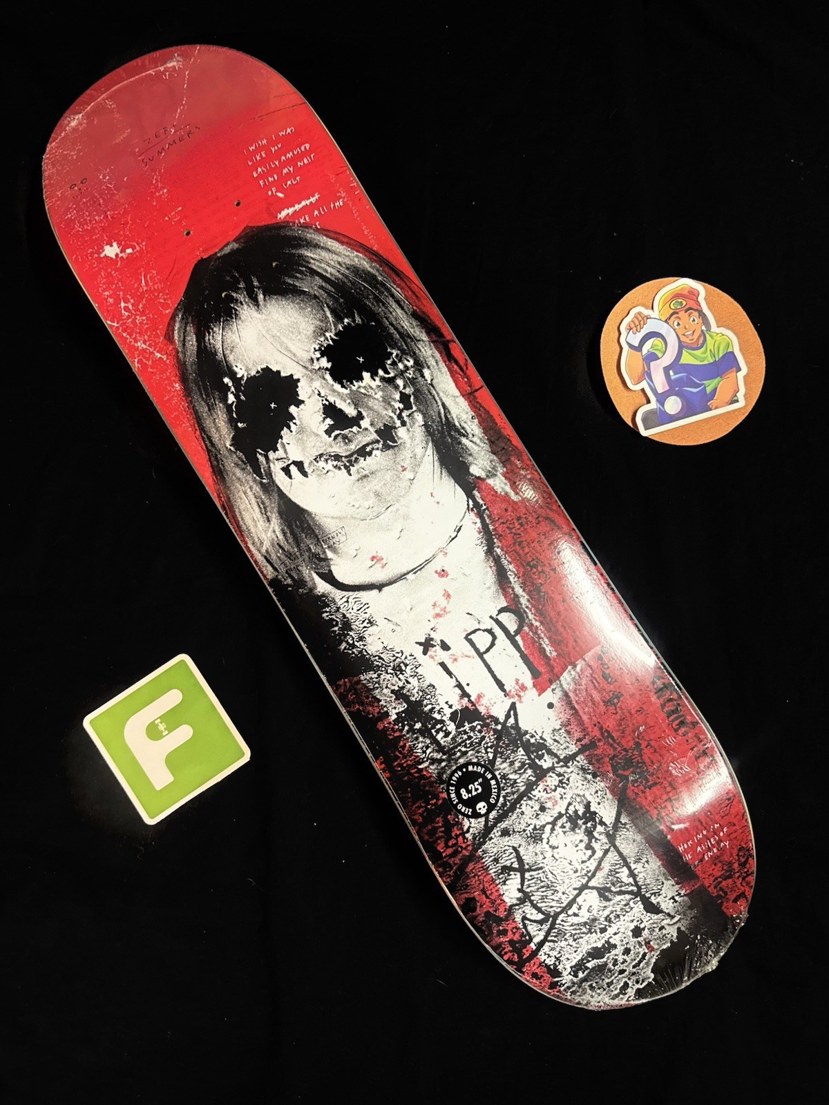 RARE Kurt Cobain 27 Club Summers Zero Skateboard Deck Pro Model In Shrink RARE Kurt Cobain 27 Club Summers Zero Skateboard Deck Pro Model In Shrink