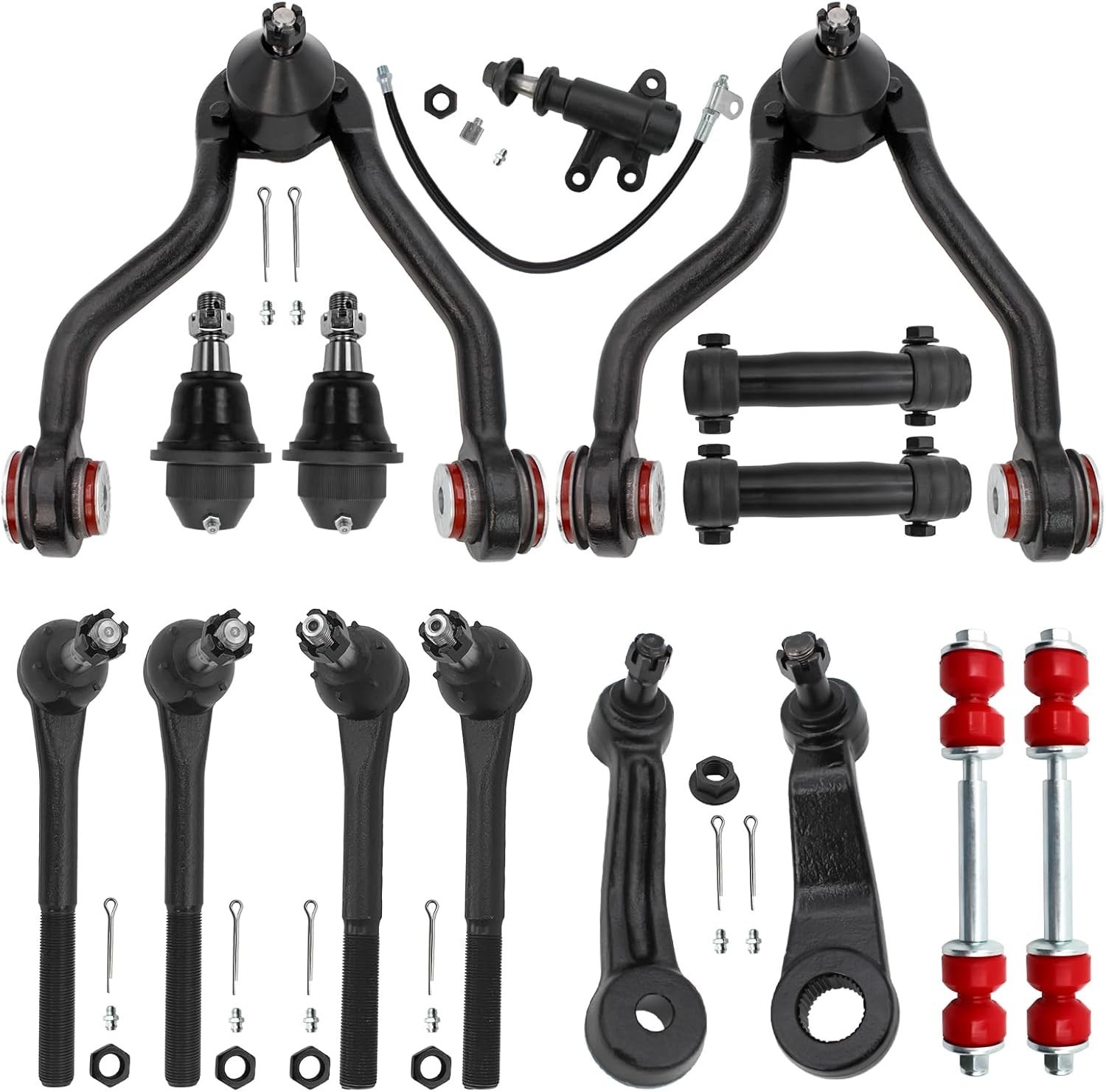 15Pc Front End Suspension Kit W/Pu Bushings for 1995-1999 Chevy GMC K1500/K2500 15Pc Front End Suspension Kit W/Pu Bushings for 1995-1999 Chevy GMC K1500/K2500