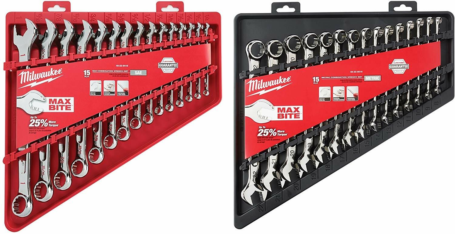 Milwaukee Max Bite Combination Wrench Sets Combo Complete Set 