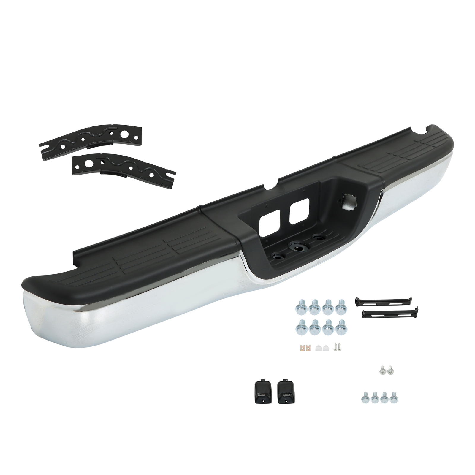 Steel Rear Step Bumper Chrome Complete Assembly For Toyota Tundra 2000-2005 2006