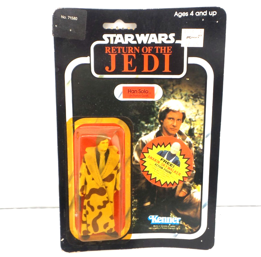 Vintage Star Wars ROTJ HAN SOLO (Trench Coat)-Anakin Offer Vintage Star Wars ROTJ HAN SOLO (Trench Coat)-Anakin Offer