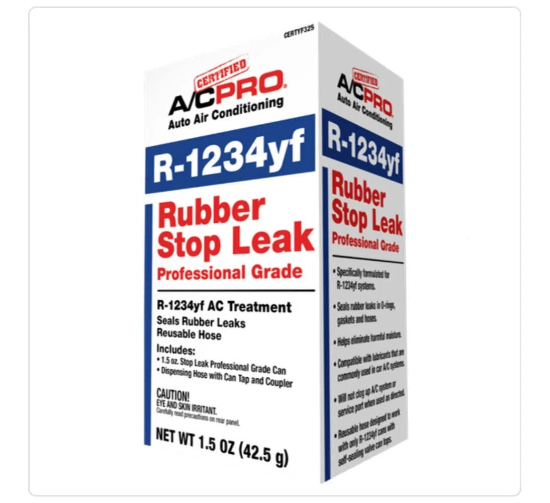 A/C Pro A/C Refrigerant Additive R1234Yf Stop Leak 1.5 OZ with Hose