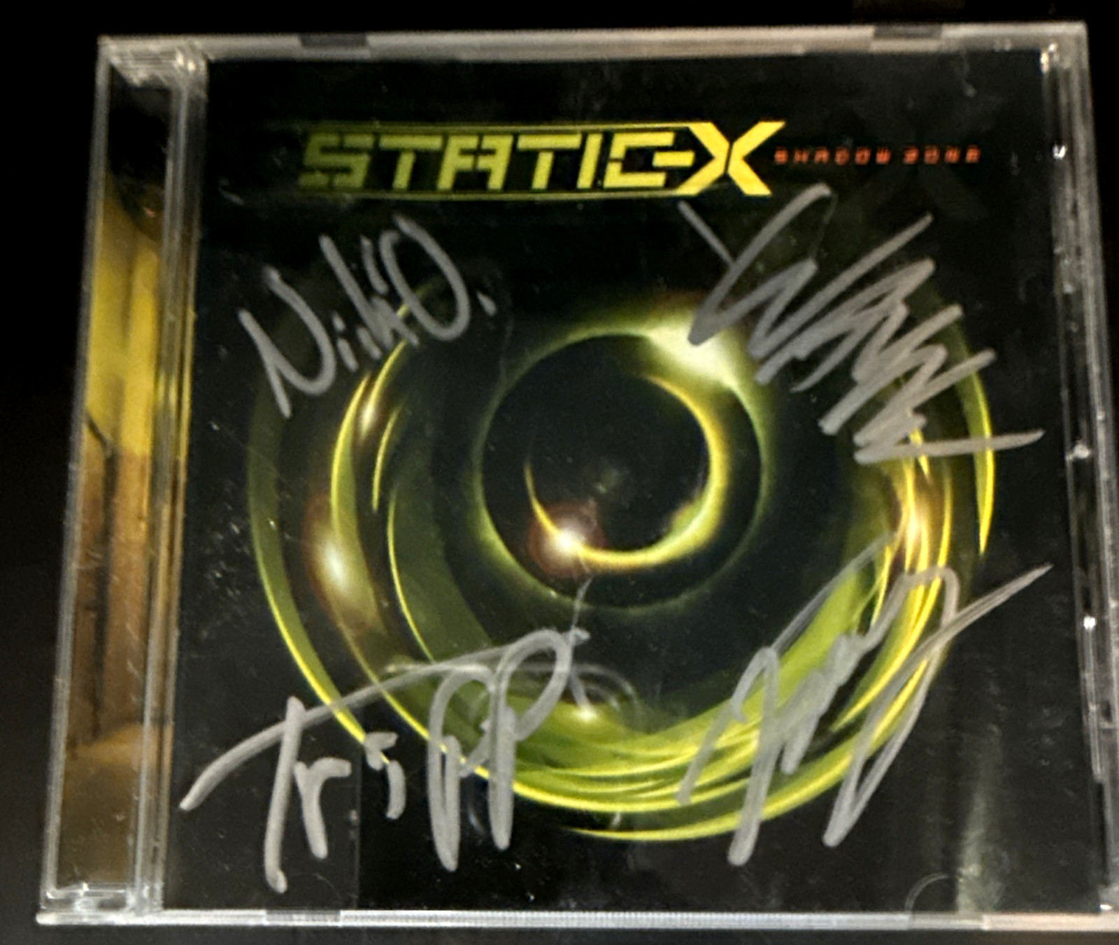 Static-X SIGNED Shadow Zone CD Cover Wayne Static RIP COA Static-X SIGNED Shadow Zone CD Cover Wayne Static RIP COA