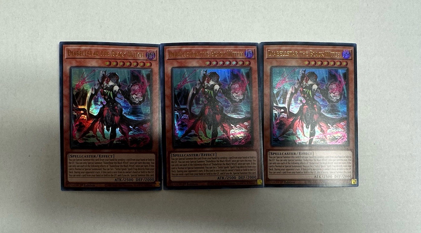 3x Diabellstar the Black Witch Ultra Rare RA03-EN032 Quarter Century Bonanza