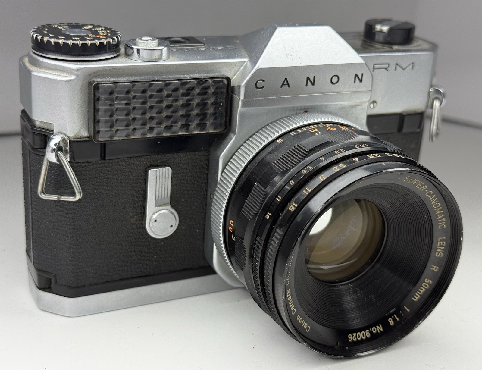 Vintage Canon Canonflex RM SLR 35mm Film Camera Super-Canomatic 1:1.8 50mm Lens