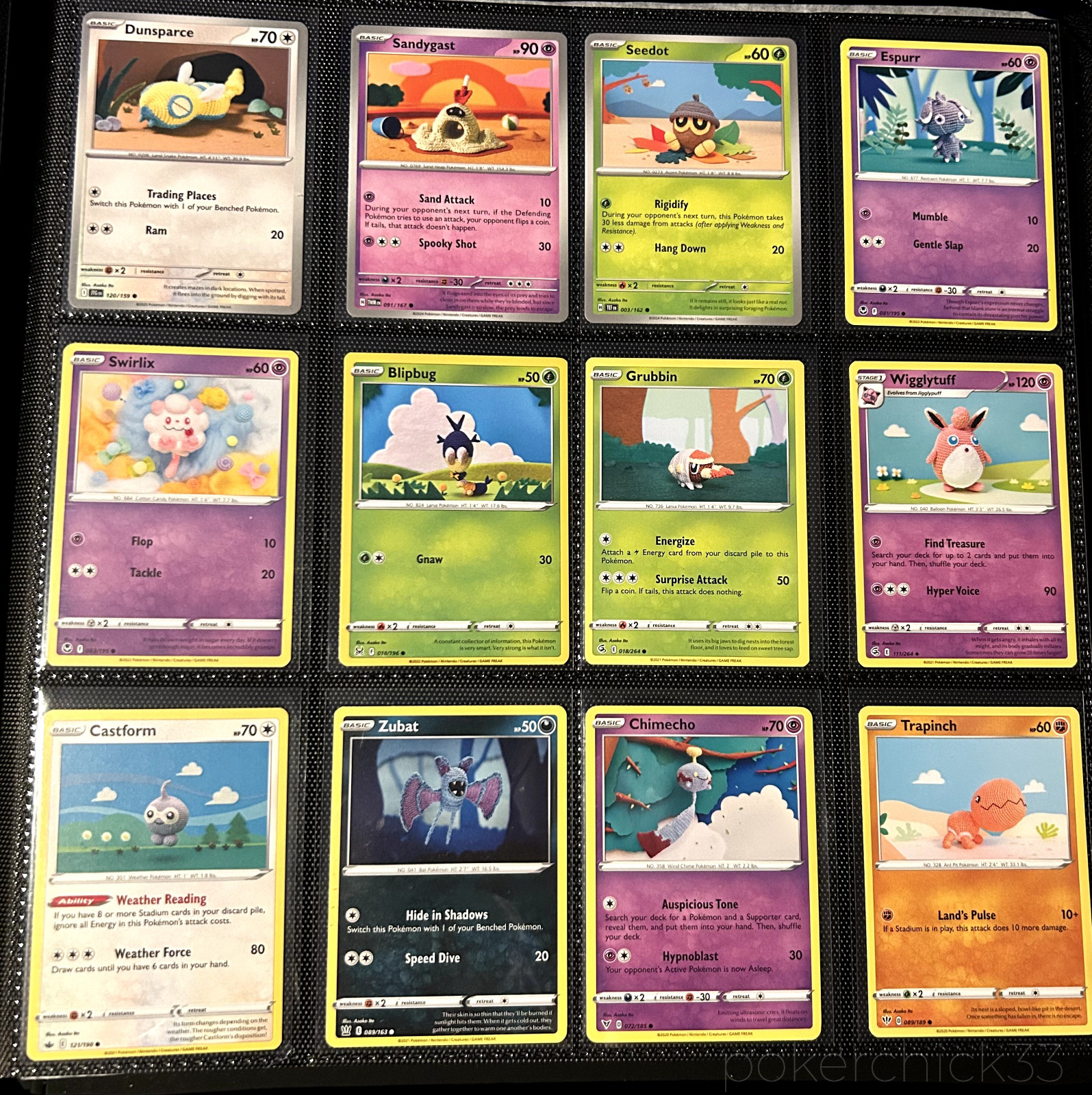 Pokemon Asako Ito Illustration Set (15 Unique Card Artworks + 3 Rev Holos)
