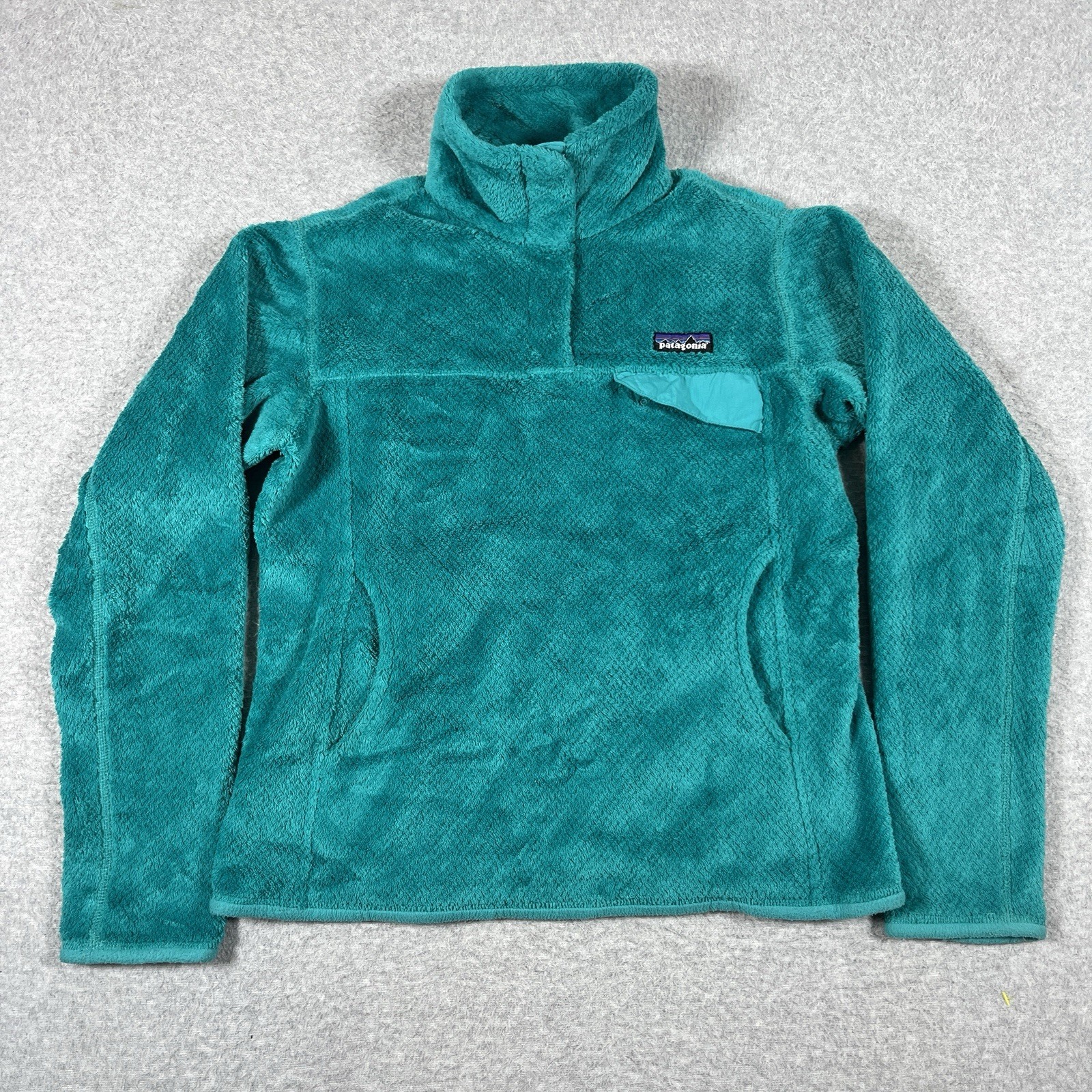 Patagonia Sweater womens Small Blue Re-Tool Snap T Fleece Pullover Logo Outdoor Patagonia Sweater womens Small Blue Re-Tool Snap T Fleece Pullover Logo Outdoor