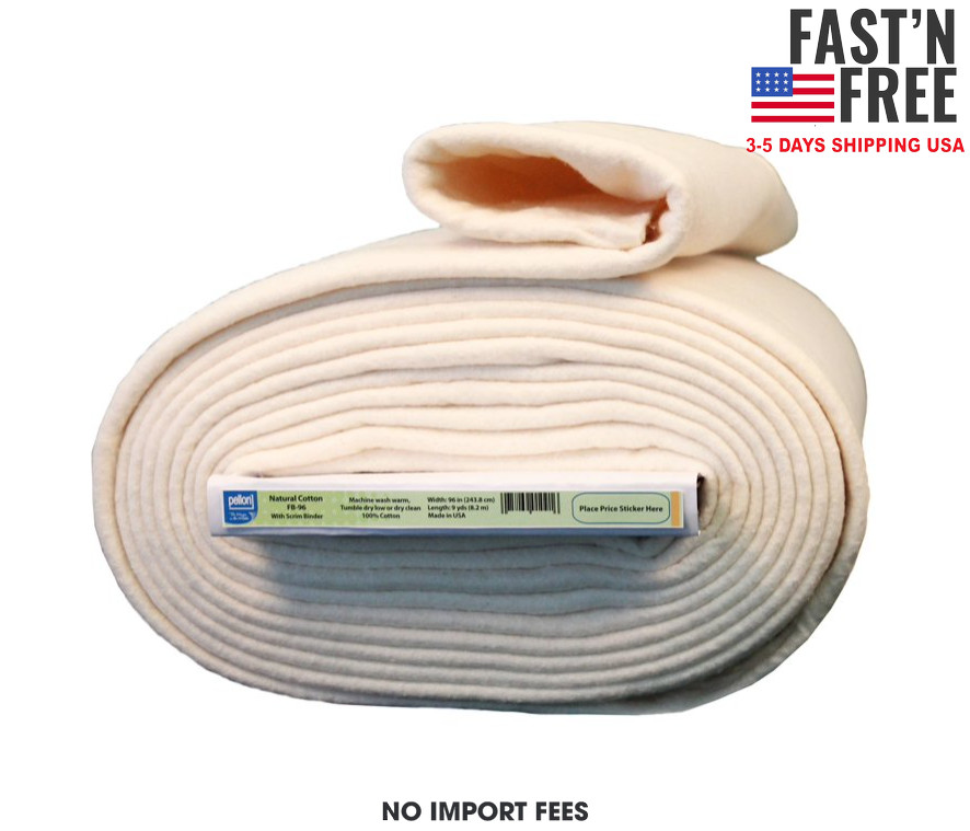 Pellon Natural Cotton Batting, off-White 96 Pellon Natural Cotton Batting, off-White 96