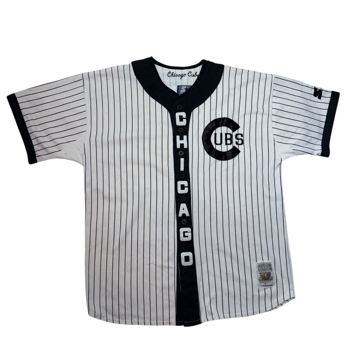 Vintage Starter 1907 MLB Chicago Cubs Baseball Jersey Pinstripe 90’s X-Large