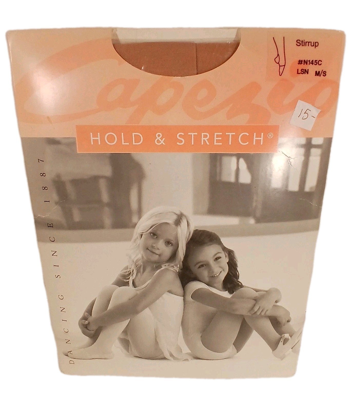 Capezio Girls Medium Small Dance Ballet Stirrup #N145C TWO PAIRS 