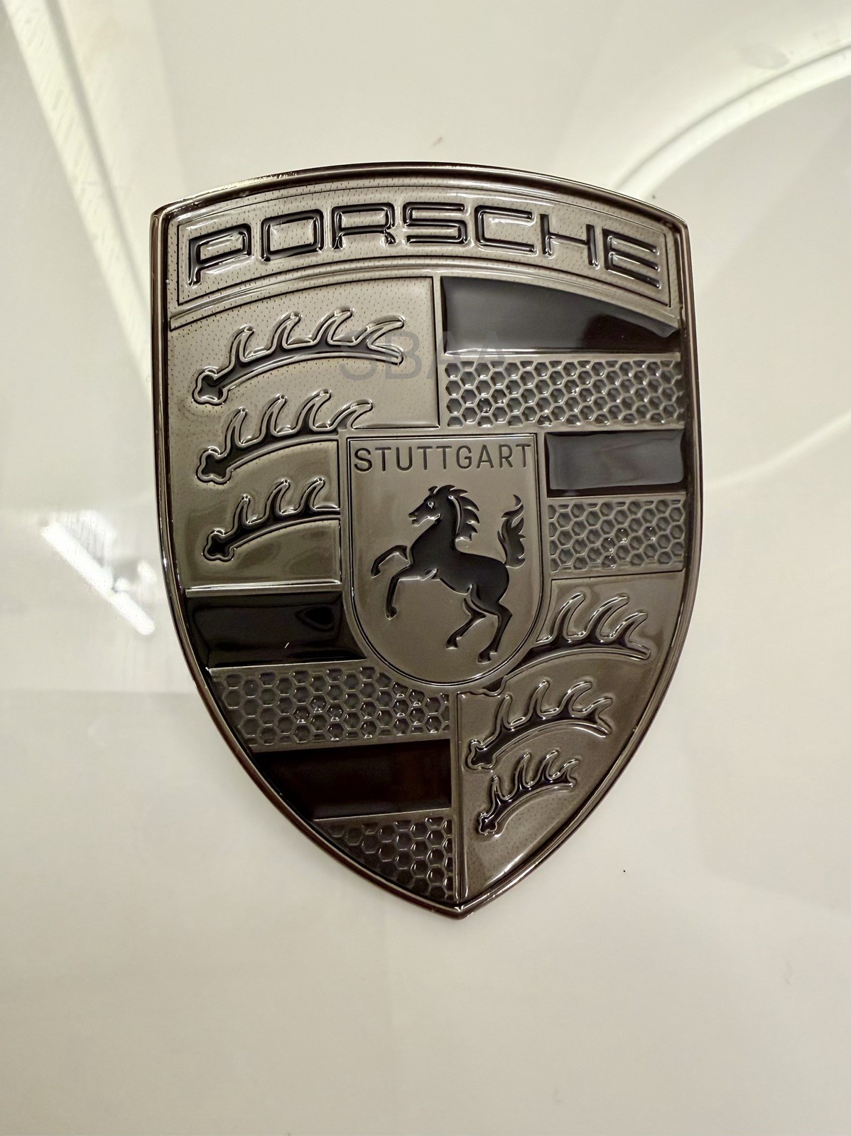 Porsche Exclusive Turbonite Front Crest Emblem 95C-853-601-A