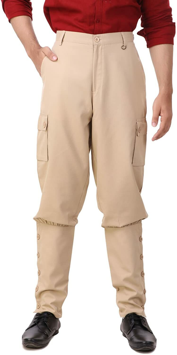 Pants Steampunk Gothic Victorian Cosplay Costume Airship Men\'s Trousers