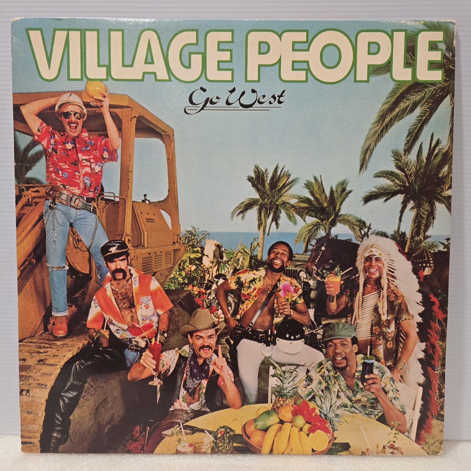 THE VILLAGE PEOPLE - GO WEST 1979 1ST EDITION VINYL LP w/ Poster & Insert VG THE VILLAGE PEOPLE - GO WEST 1979 1ST EDITION VINYL LP w/ Poster & Insert VG