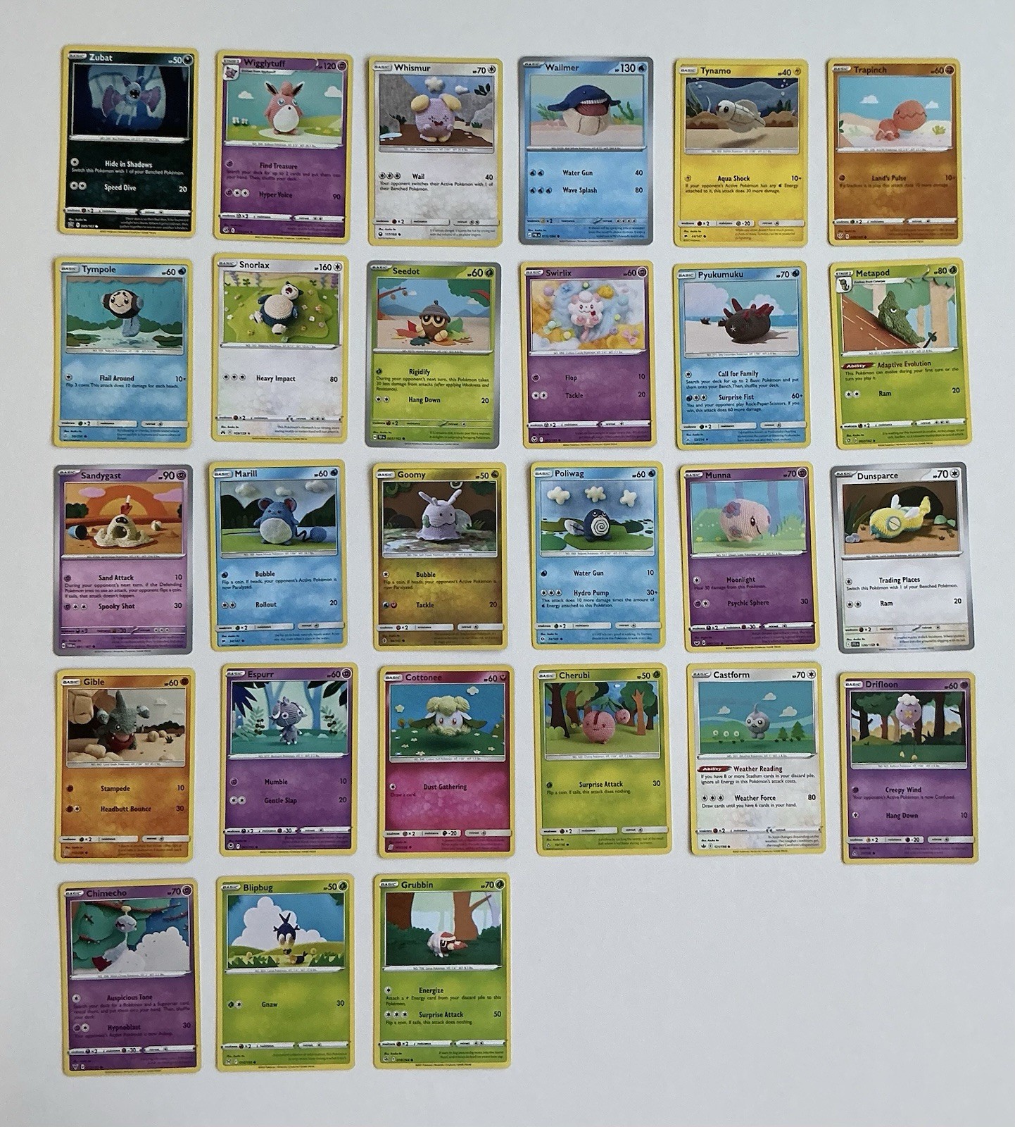 Pokemon Illustrator Asako Ito - Crochet Pokemon Art - 27 LP/NM Card Lot