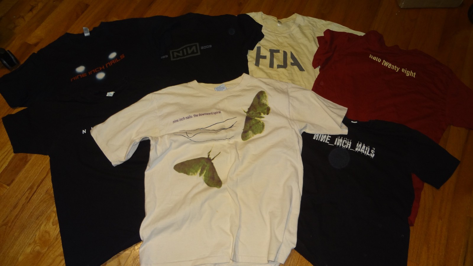 Nine inch nails VINTAGE Shirt lot of 7 TOUR SHIRTS Self Destruct RARE authentic