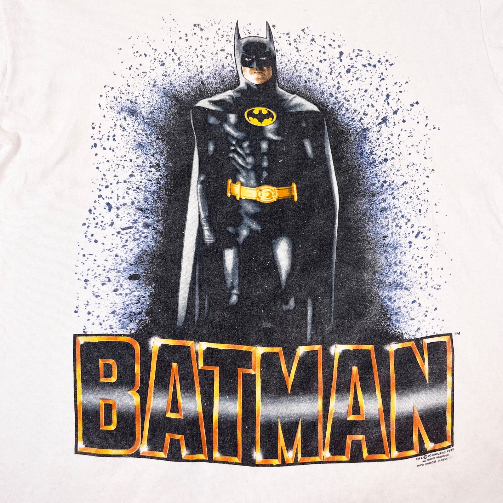 Vintage 1989 Batman Movie Promo T-shirt Size Large Tim Burton Michael Keaton