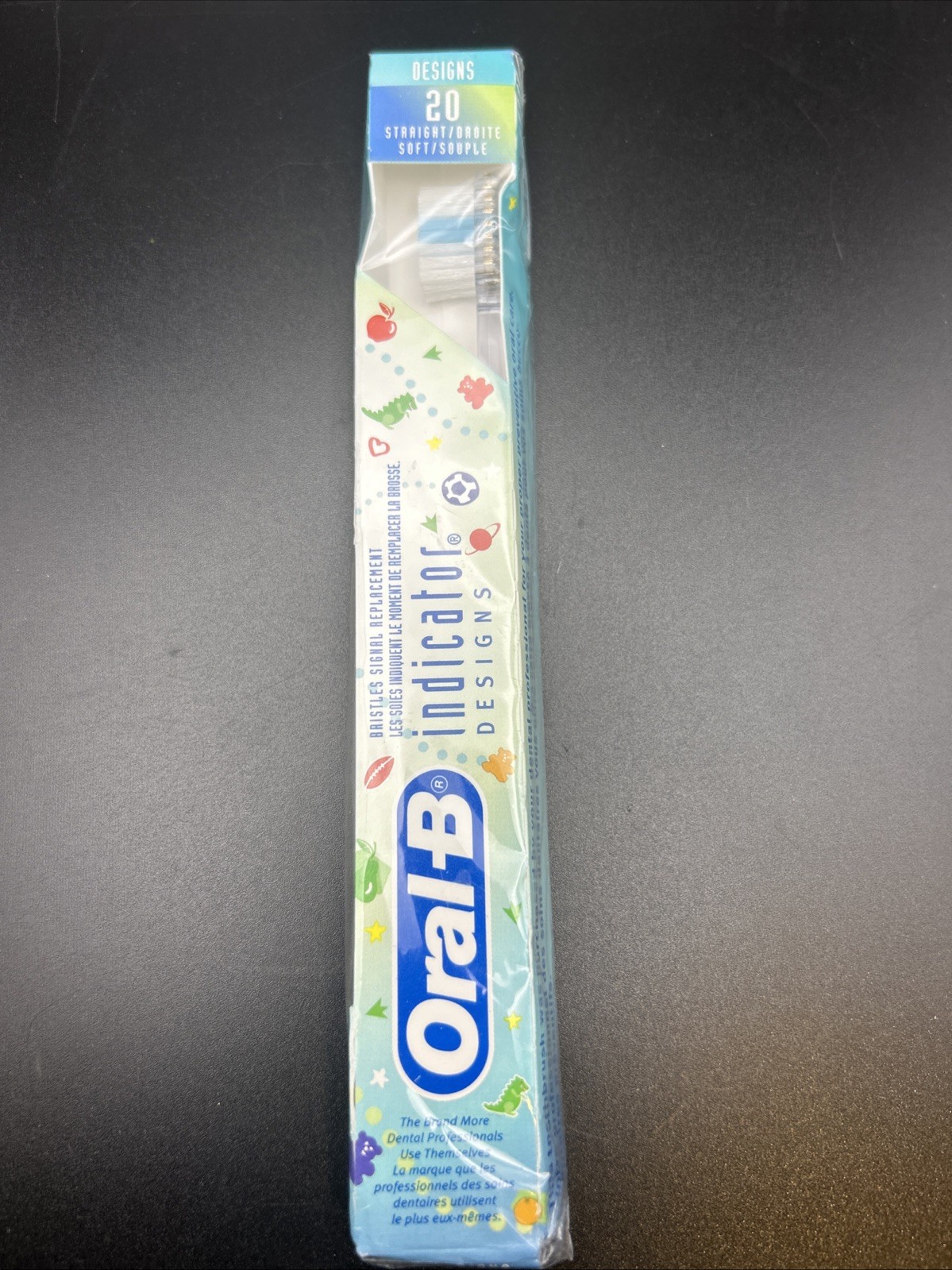 Vintage 2001 Oral-B Indicator Designs Toothbrush 20 Straight NEW Dinosaur Vintage 2001 Oral-B Indicator Designs Toothbrush 20 Straight NEW Dinosaur