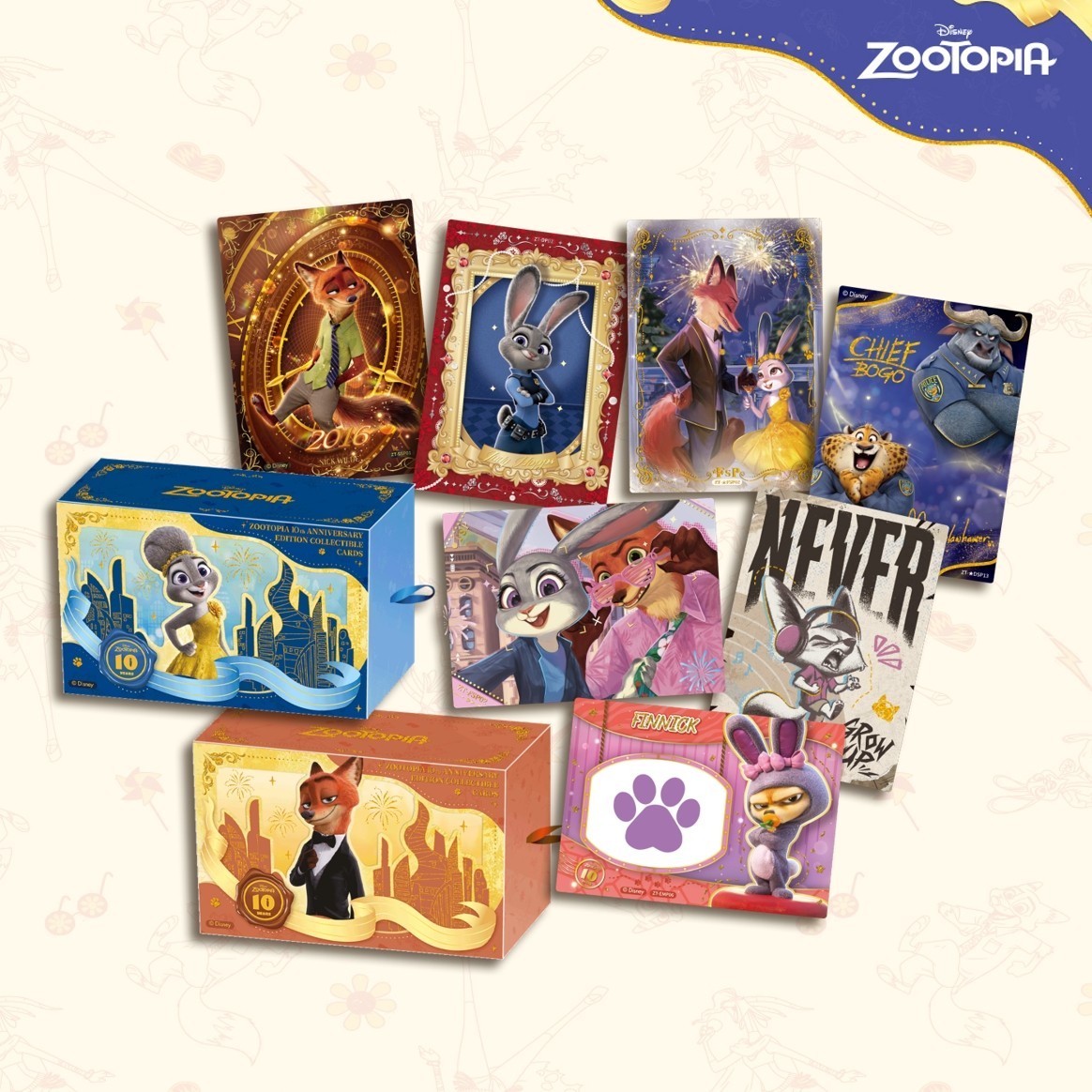 【Pre-Sale】 CardFun Disney Zootopia 10th‑Anniversary Commemorative Cards 1 Box 【Pre-Sale】 CardFun Disney Zootopia 10th‑Anniversary Commemorative Cards 1 Box