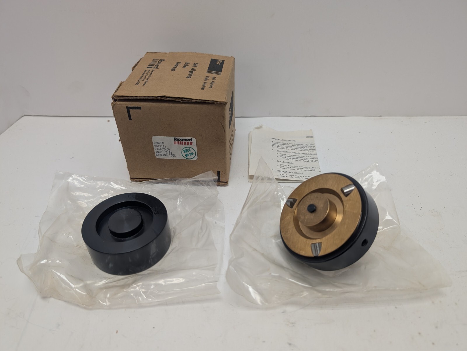Shafer Aerospace/ Rexnord RST2116 Roller Bearing Staking/ Swaging Tool RST 2116