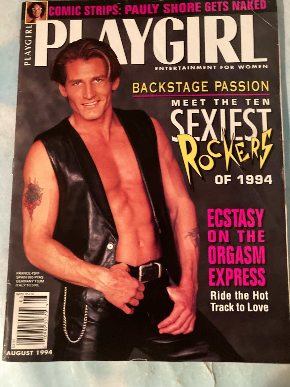Playgirl Magazine, August 1994, Guys Posing Nude, Women's Interest, Gay Interest
