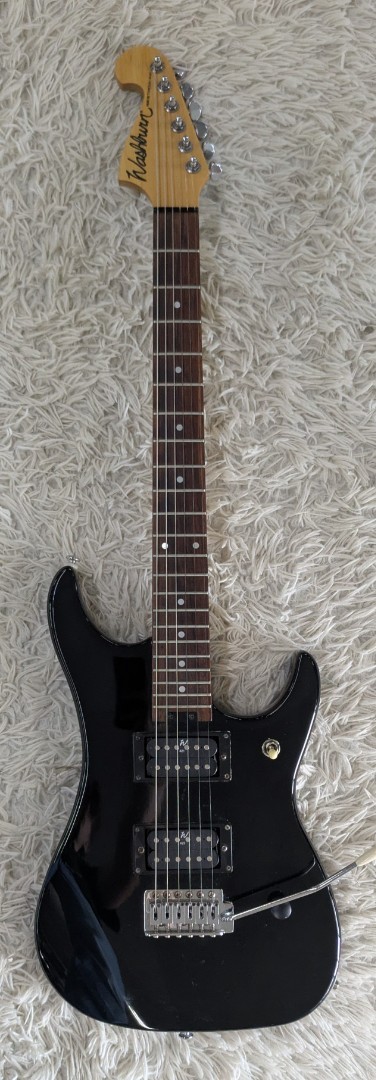 1995 Washburn N1 Nuno Bettencourt Black MIK Electric Guitar w/Gig Bag