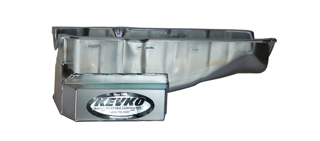Kevko Engine Oil Pan SBC 6 qt 7.5 in Deep 1-Piece Seal Kit 1087NRH