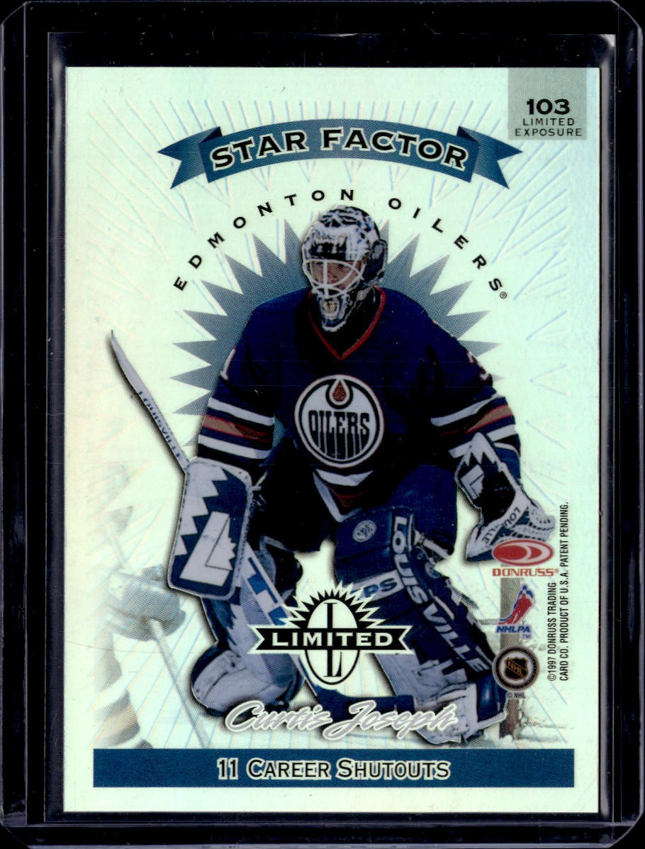 1997-98 Donruss Limited #103 Curtis Joseph Limited Exposure