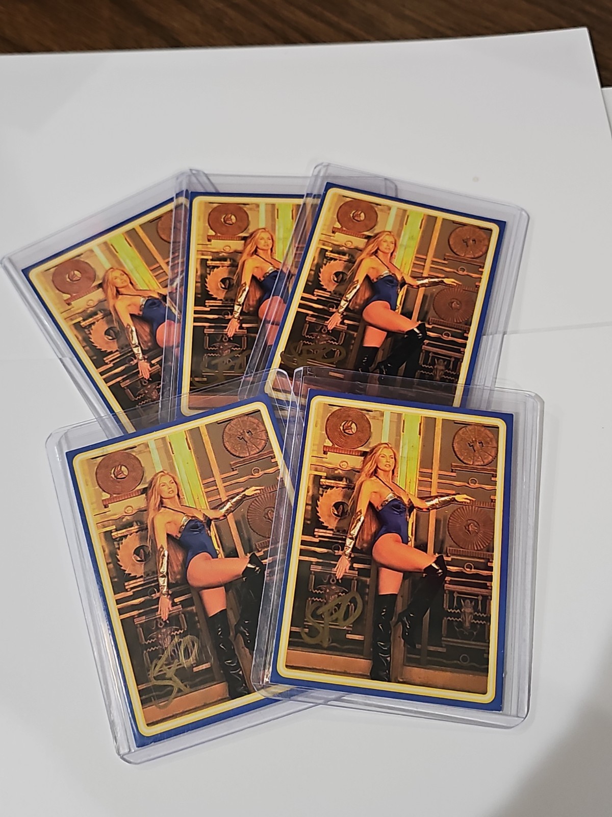 1993 SUZIE OWENS 5x GOLD AUTOGRAPHS FLAXEN #62 IMAGINE INC EROTIC/FANTASY CARD
