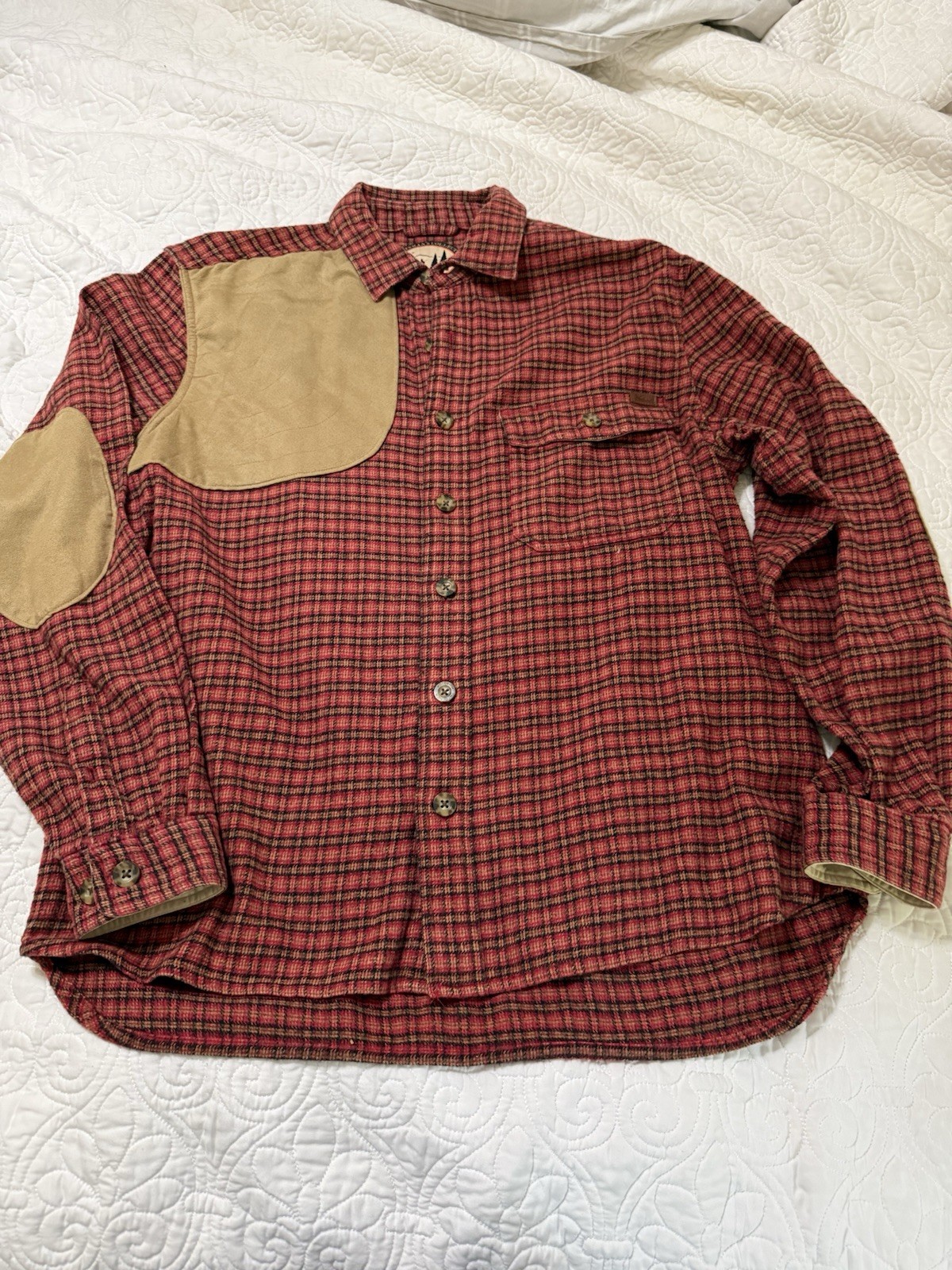 Vintage Woolrich Sportsman Flannel Plaid Shooting Shirt Men’s L