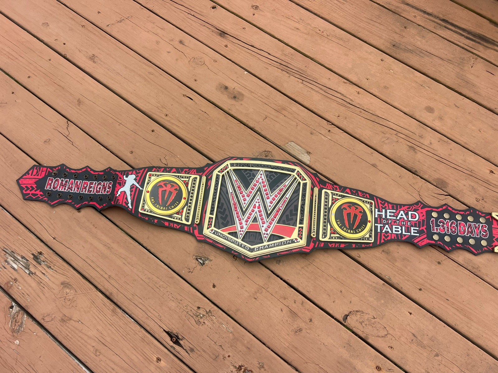 Roman Reigns 1316 days Head of Table Wrestling Championship Belt