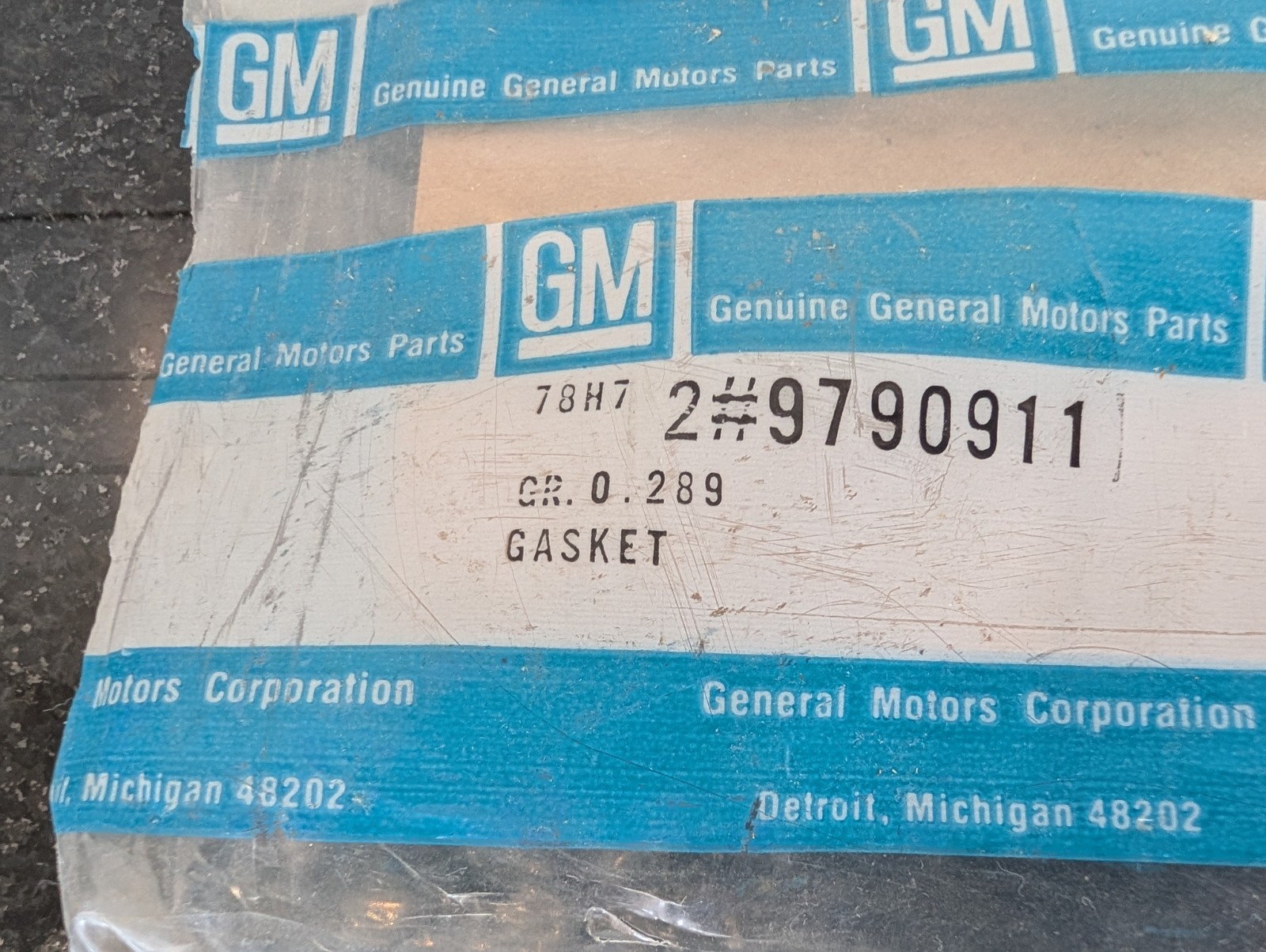 Lot Of 2 NOS OEM GM 9790911 Head Gaskets 1960s-mid 70s Pontiac 400 Cu. In. V8