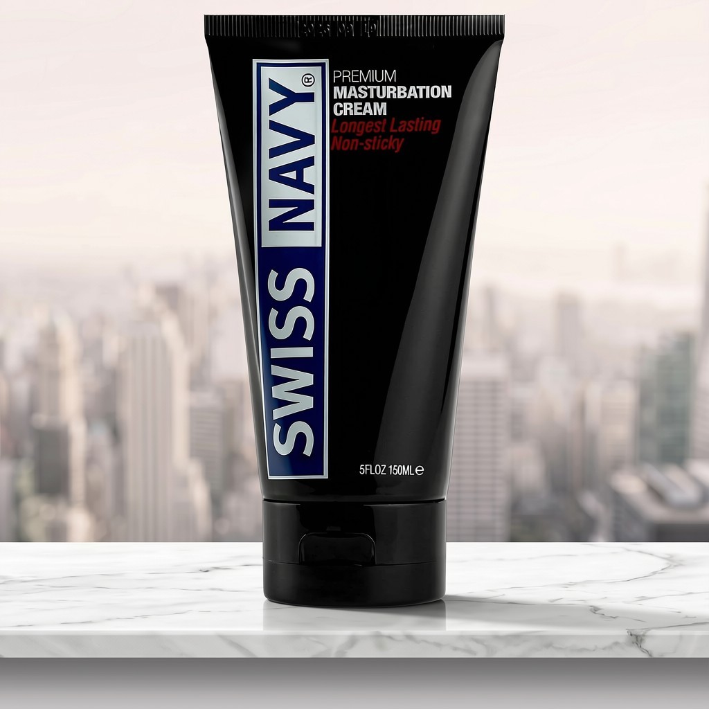 Swiss Navy Premium Masturbation Cream Non-Sticky Long Lasting Personal Lubricant