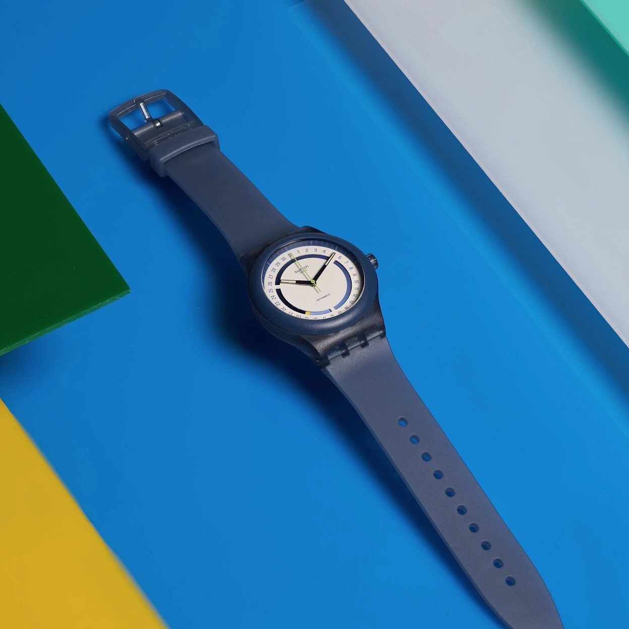 SWATCH x HODINKEE SISTEM51 STOPLIGHT NEON REMIX fully mechanical auto-watch NWT