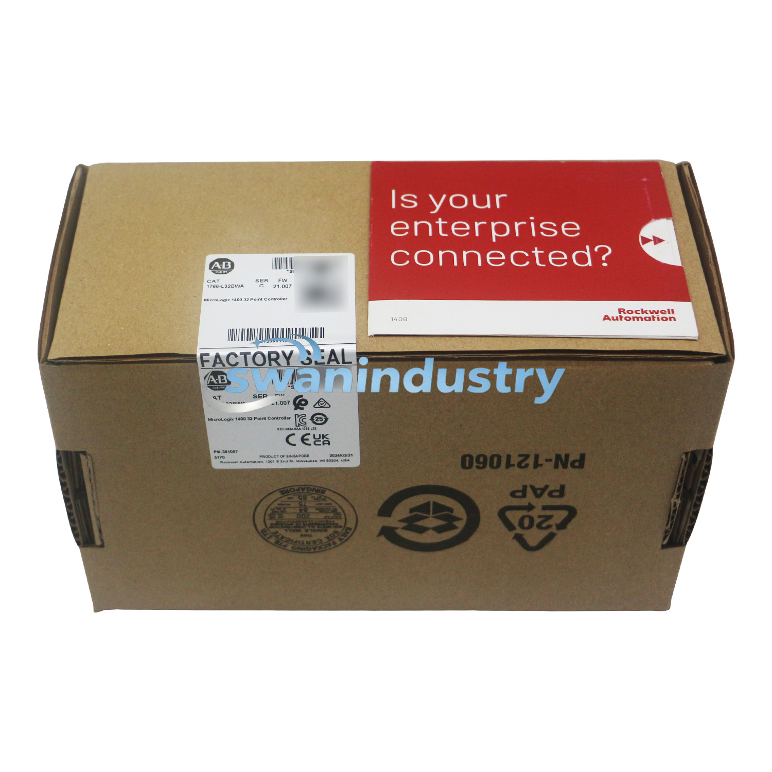 New Allen-Bradley 1766-L32BWA MicroLogix 1400 32 Point Controller 1766L32BWA