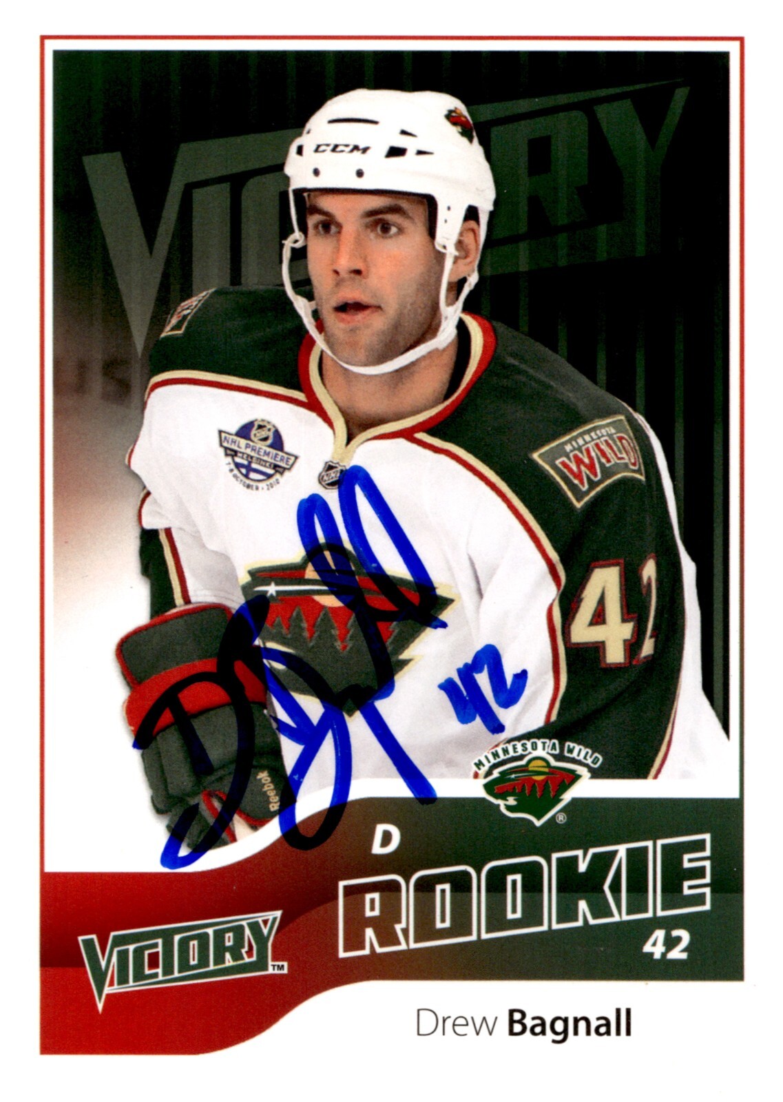 Drew Bagnall - Signed 2011-12 Upper Deck Victory Rookie Card #218