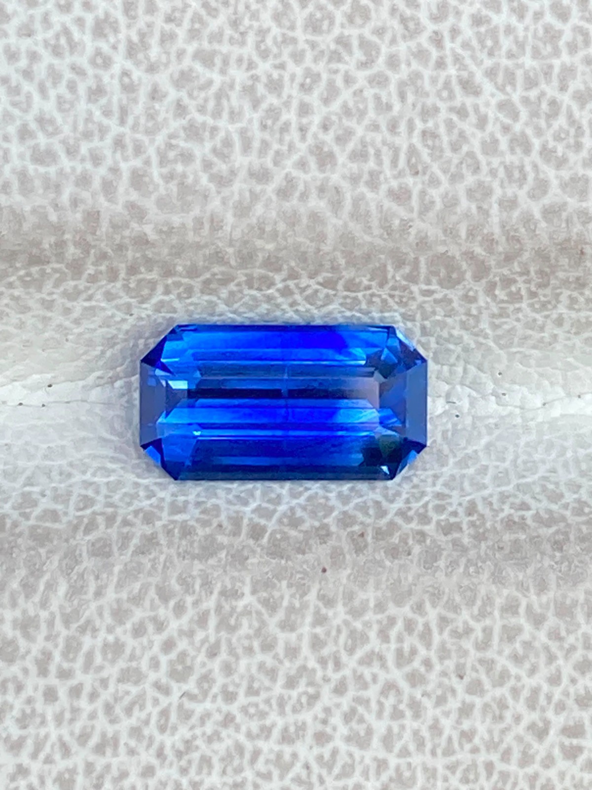 1.08ct Natural Blue Sapphire Heated Emerald Cut Loose Gemstone