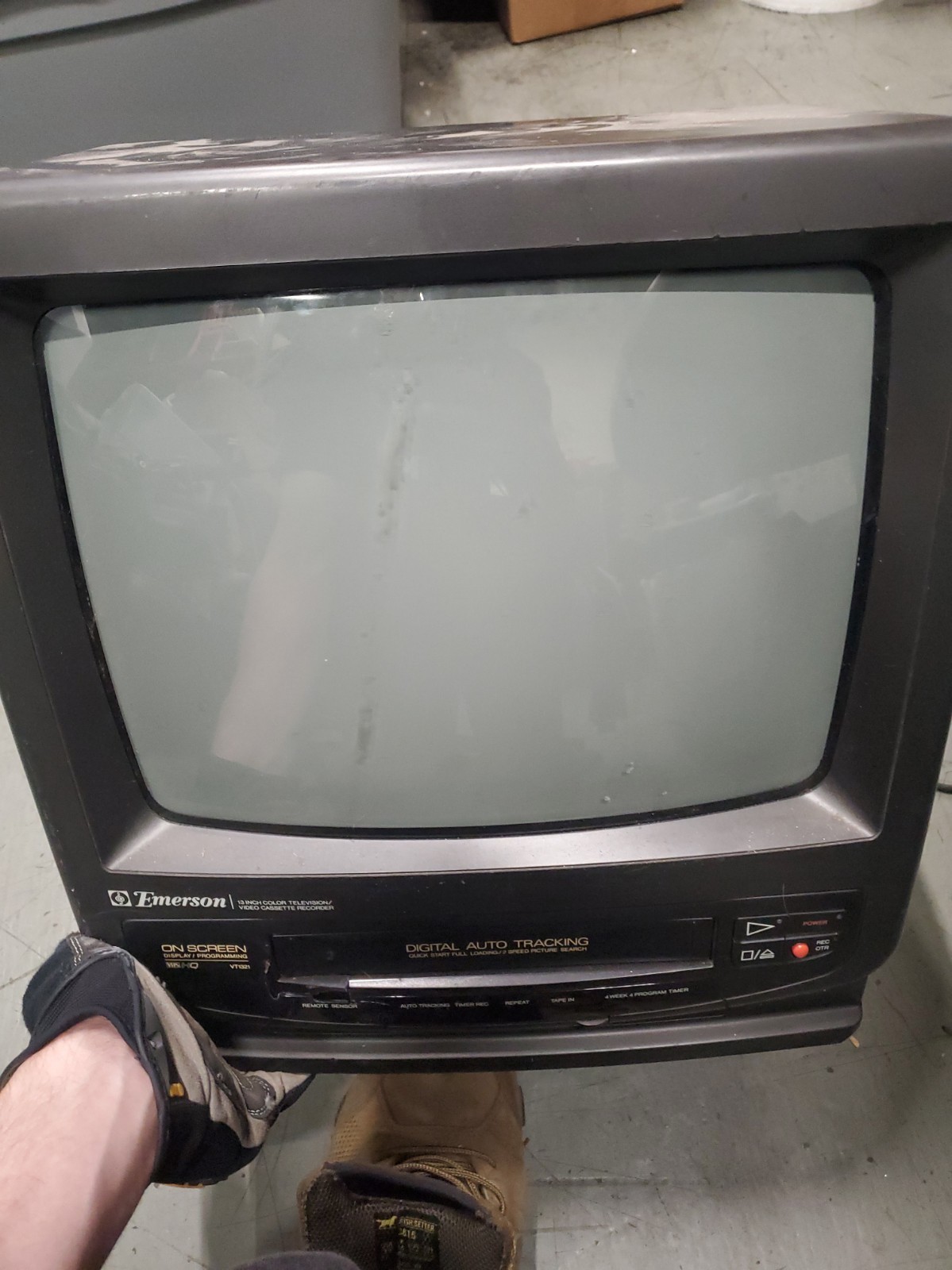VTG Emerson VT1321 Retro Gaming TV VCR Combo