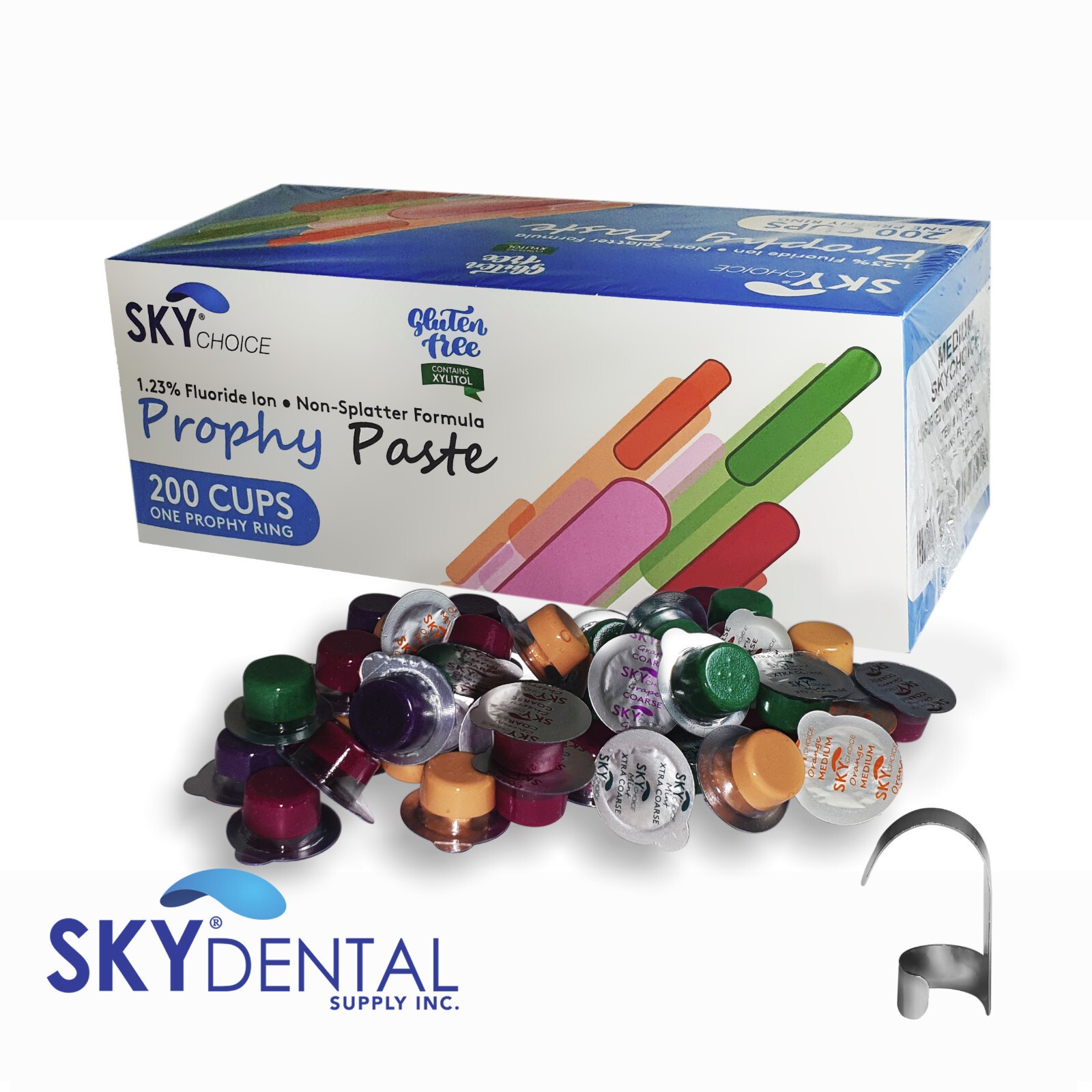 Prophy Paste Prophylaxis Coarse Medium Fine Extra X-Coars Dental 200-1600 cups