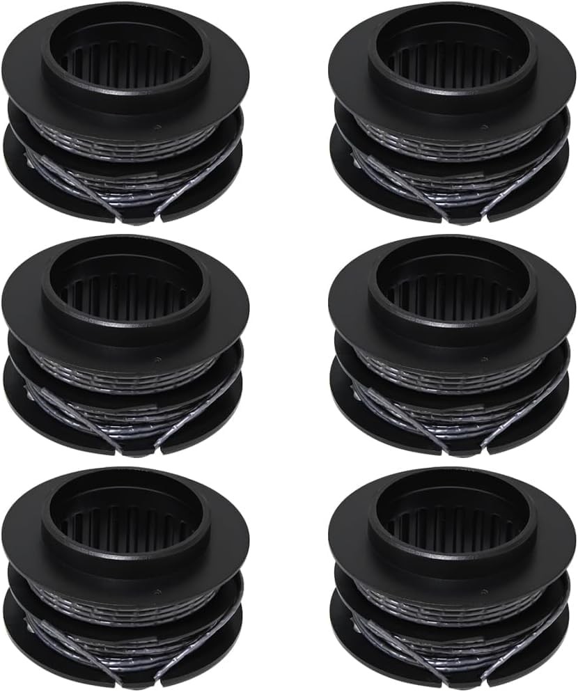 6PC SB00L00 Dual Trimmer Line Replacement Spool for Greenworks STBA80L210... 
