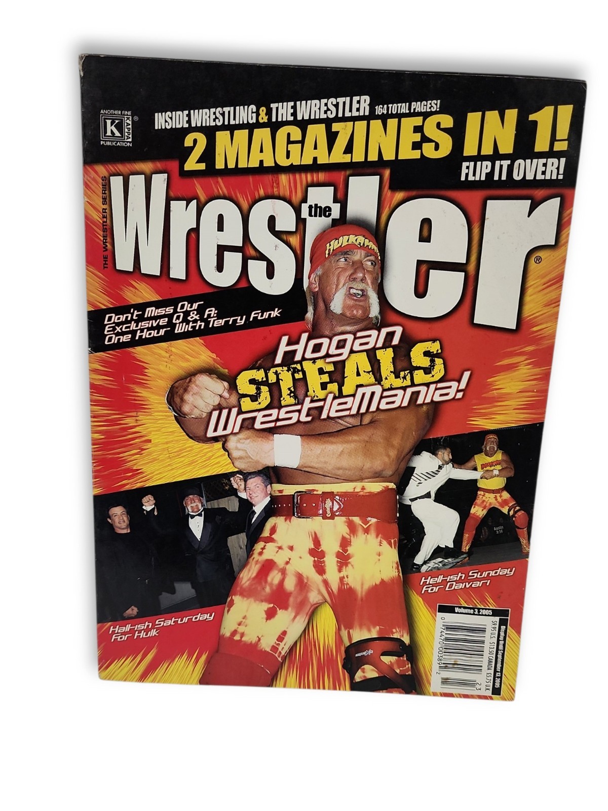 Inside Wrestling & The Wrestler Vol.3  2005 2 in 1 Magazine Hogan WrestleMania
