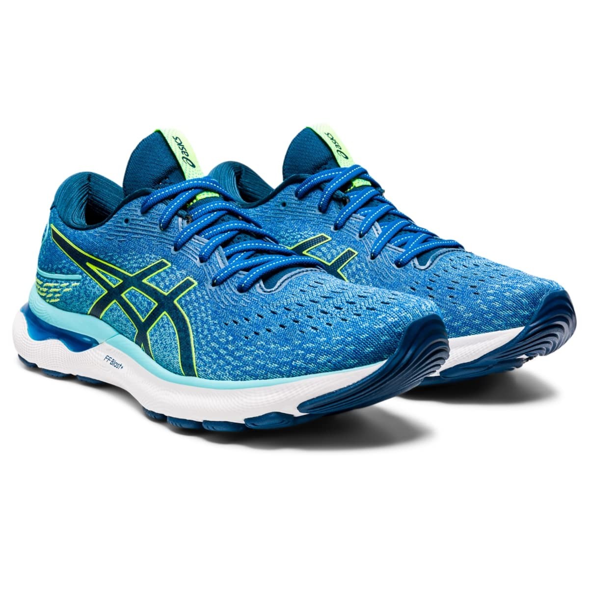 ASICS GEL-Nimbus 24 Men\'s Running Shoes Lake Drive/Hazard Green Size 12 US ASICS GEL-Nimbus 24 Men\'s Running Shoes Lake Drive/Hazard Green Size 12 US
