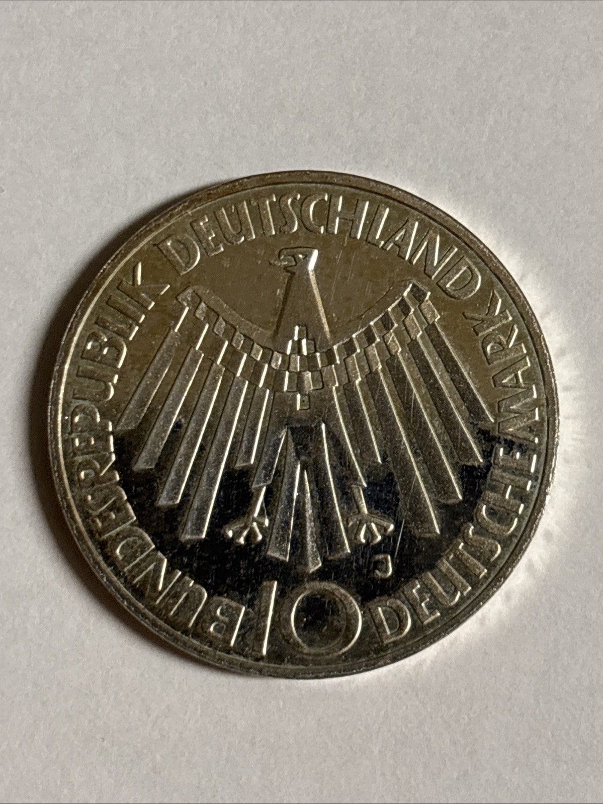 1972 D Germany 10 Deutsche Mark Olympic Games Commem❗️Silver ❗️Coin UNC 1972 D Germany 10 Deutsche Mark Olympic Games Commem❗️Silver ❗️Coin UNC