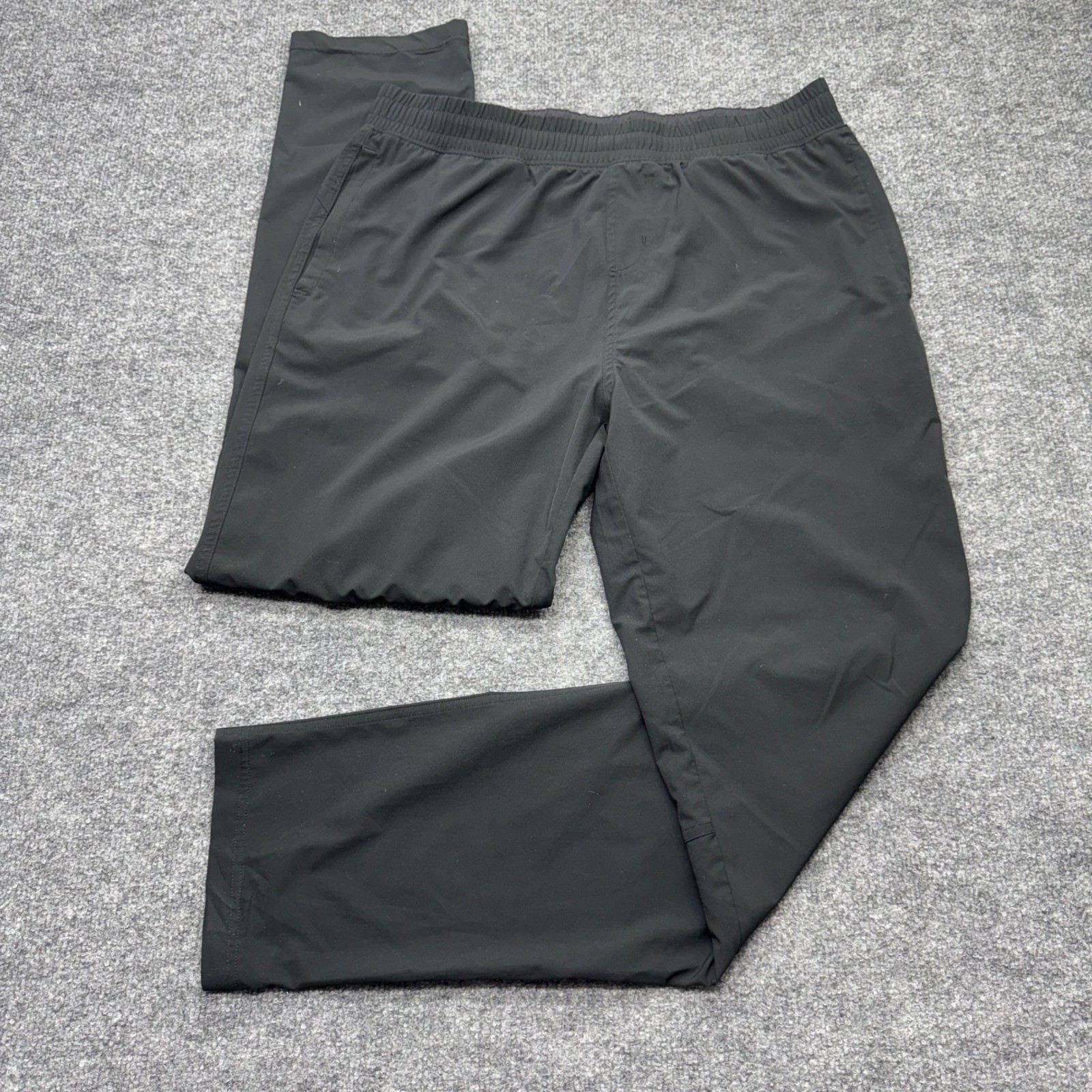 Rhone Mens Commuter Pants Black Large Elastic Waist Technical Stretch RN141364