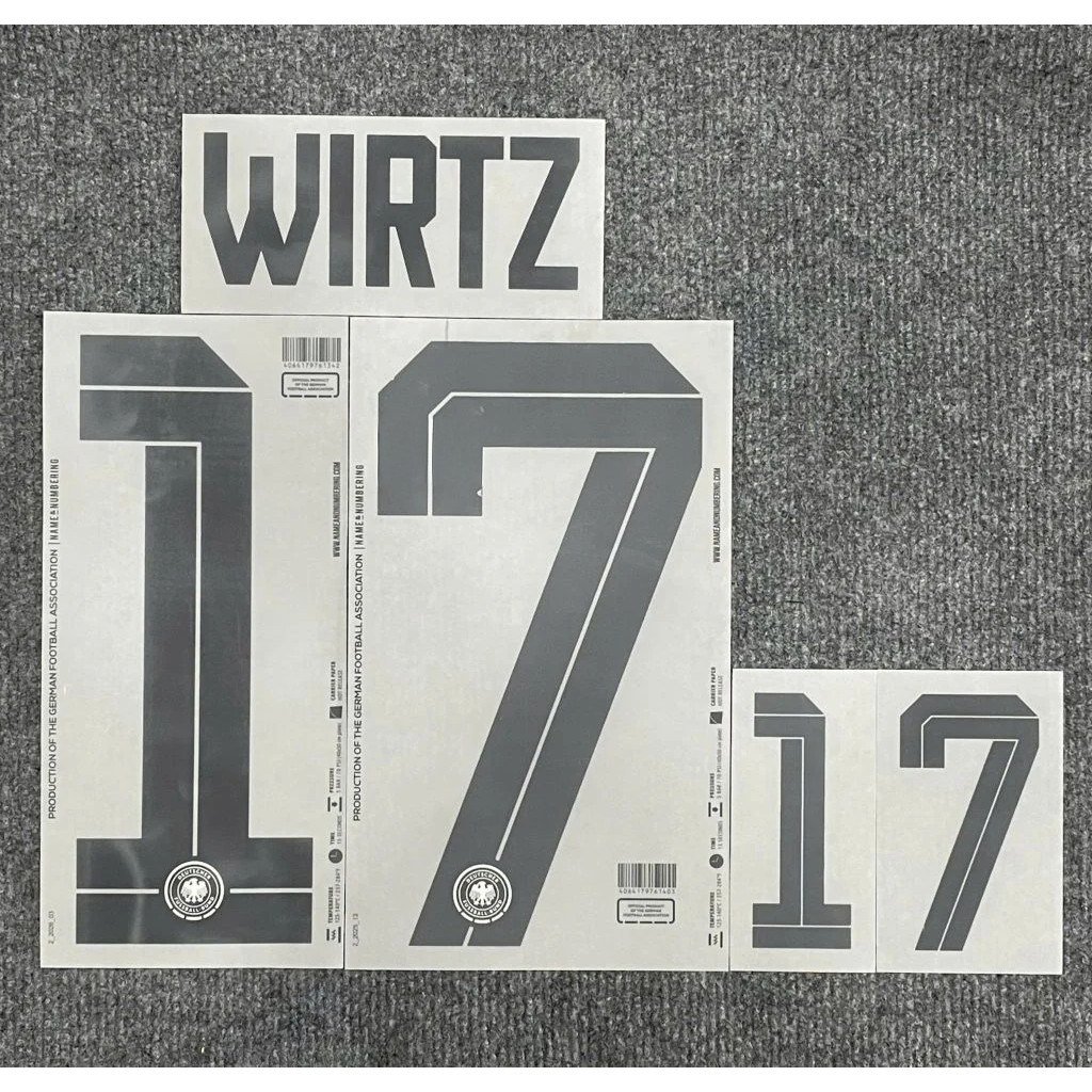Wirtz 17 Germany Player Size Nameset ID Print Football Jersey