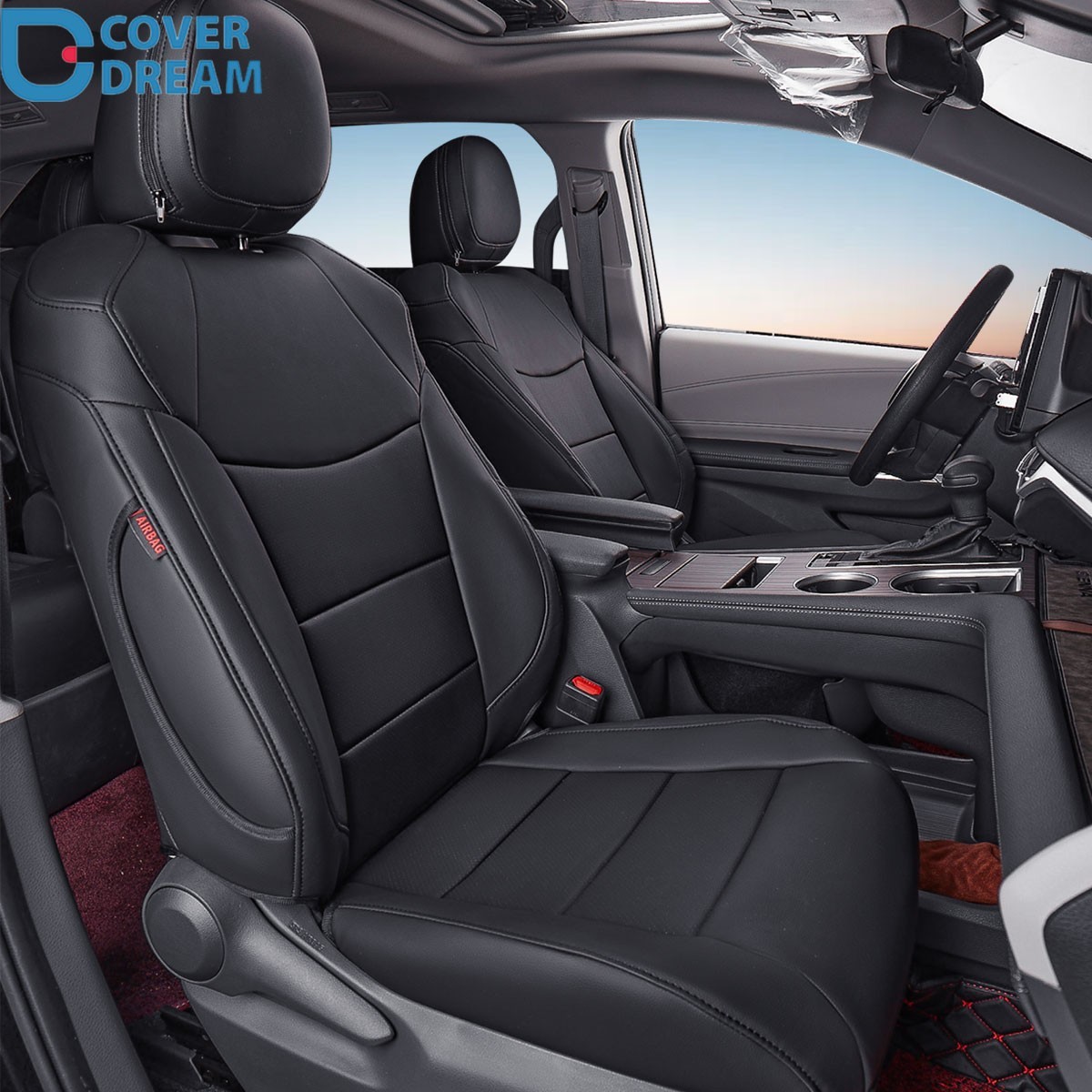 coverdream Sienna Leatherette 8-Seat Covers Custom Fit Toyota Sienna 2021-2026