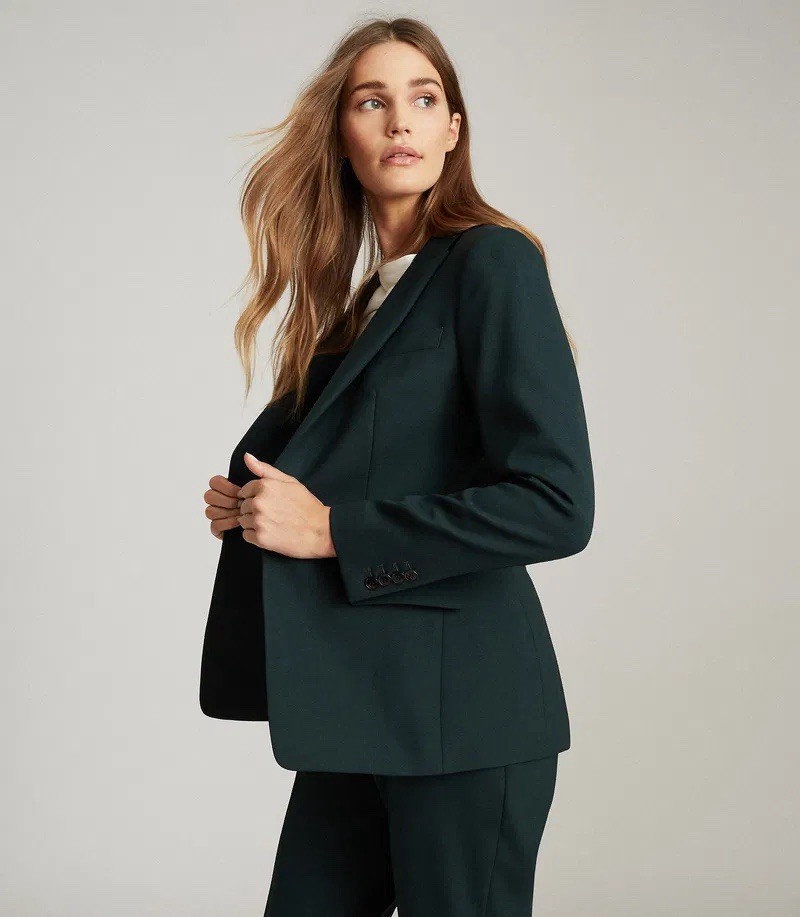 Reiss BNWT Women’s SADIE Blazer Size UK 8 US 4 in Dark Green Reiss BNWT Women’s SADIE Blazer Size UK 8 US 4 in Dark Green