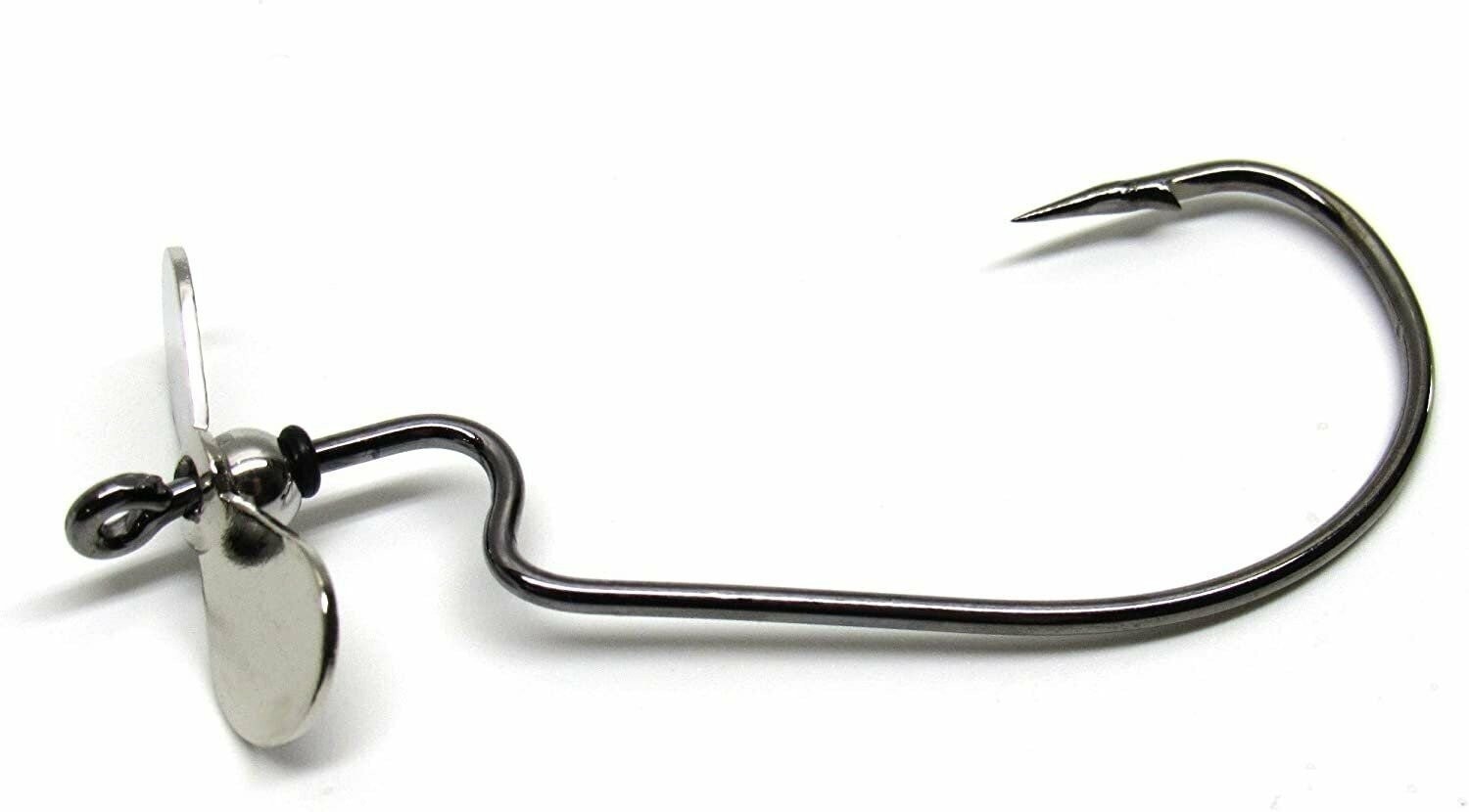 Harmony Fishing Razor Series ToadProp Hooks (5 Pack) EWG Topwater Propeller Prop