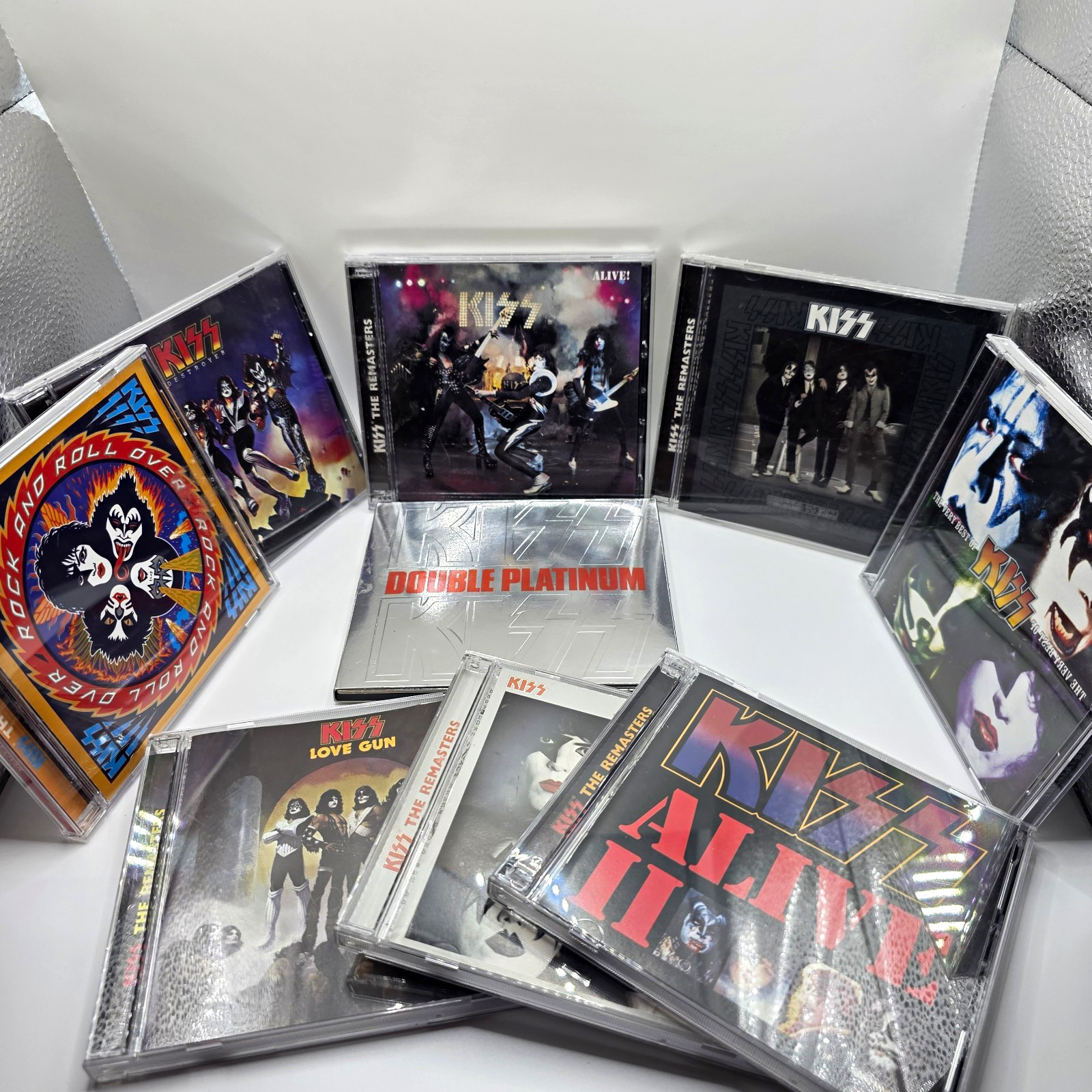 Kiss The Remasters CD Lot: Alive Alive II Love Gun Double Platinum Dynasty