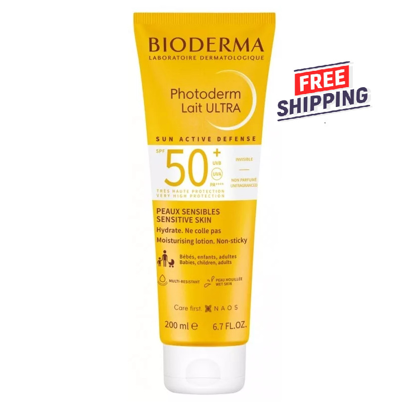 Bioderma Photoderm Ultra Lait Milk Lotion SPF50+ 200ml Sealed Exp 01/2027