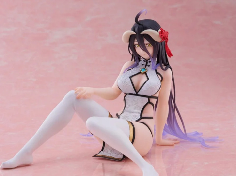Albedo Taito Overlord Desktop Cute Chinese Dress Ver Sitting Perching Figure